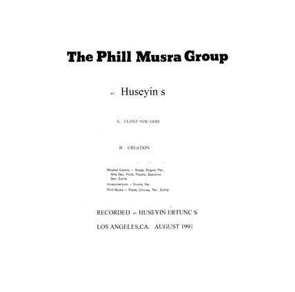 PHILL MUSRA - The Phill Musra Group ‎: At Huseyin's cover 