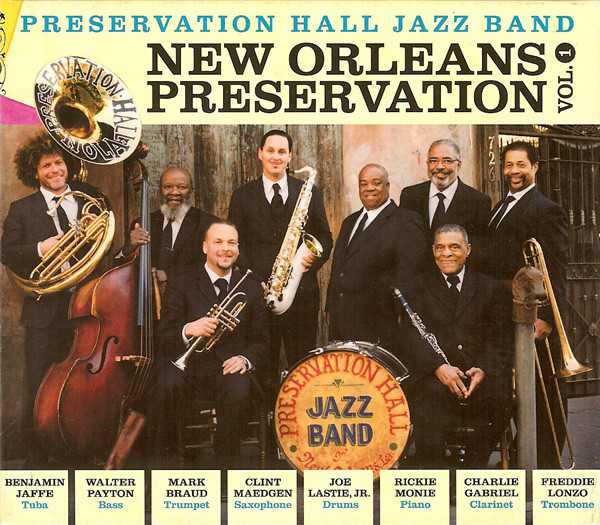 PRESERVATION HALL JAZZ BAND - New Orleans Preservation Vol. 1 cover 