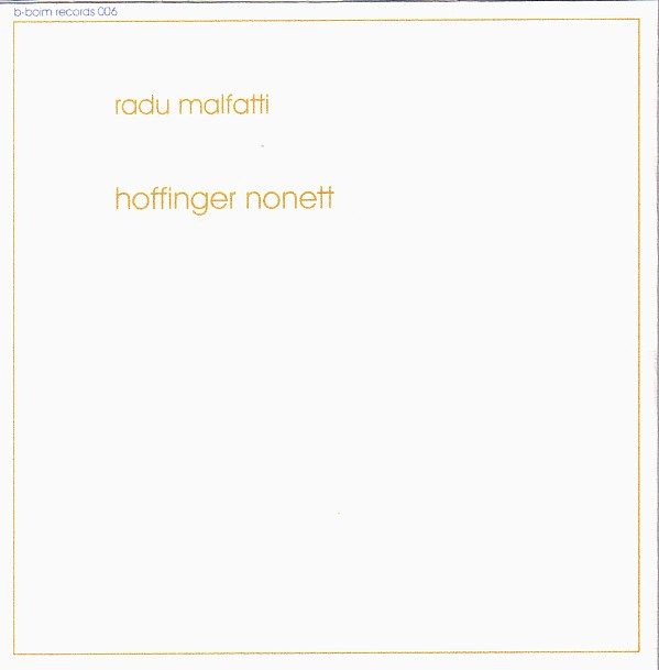 RADU MALFATTI - Hoffinger Nonett cover 