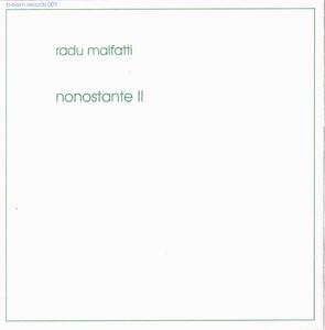 RADU MALFATTI - Nonostante II cover 