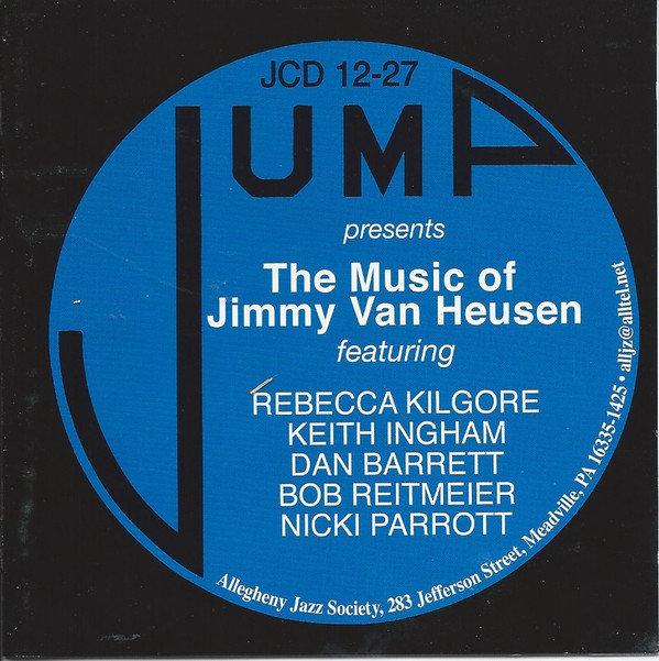 REBECCA KILGORE - The Music Of Jimmy Van Heusen cover 