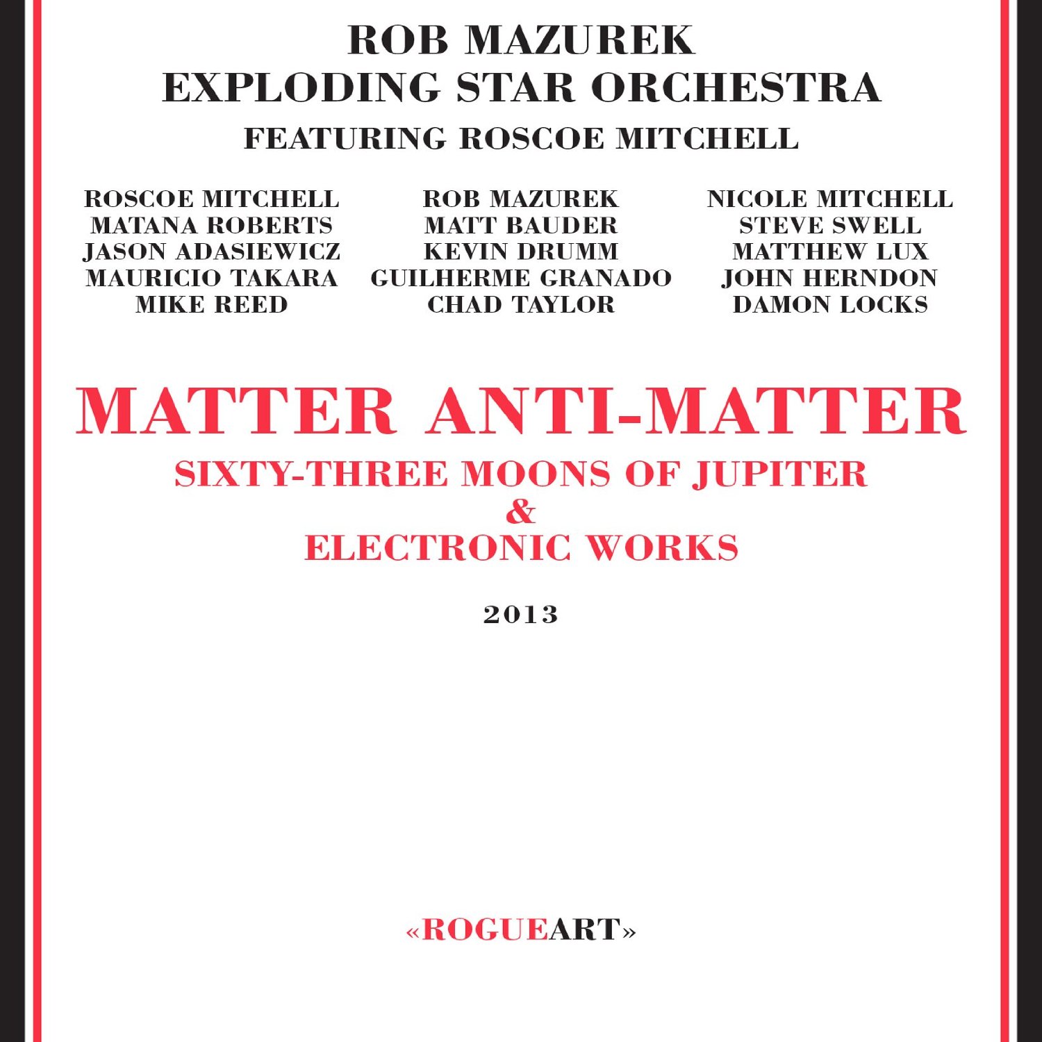 ROB MAZUREK - Rob Mazurek Exploding Star Orchestra Featuring Roscoe Mitchell : Matter Anti-matter cover 