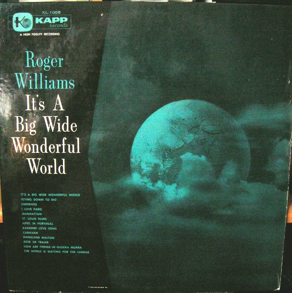 ROGER WILLIAMS - It's A Big Wide Wonderful World cover 