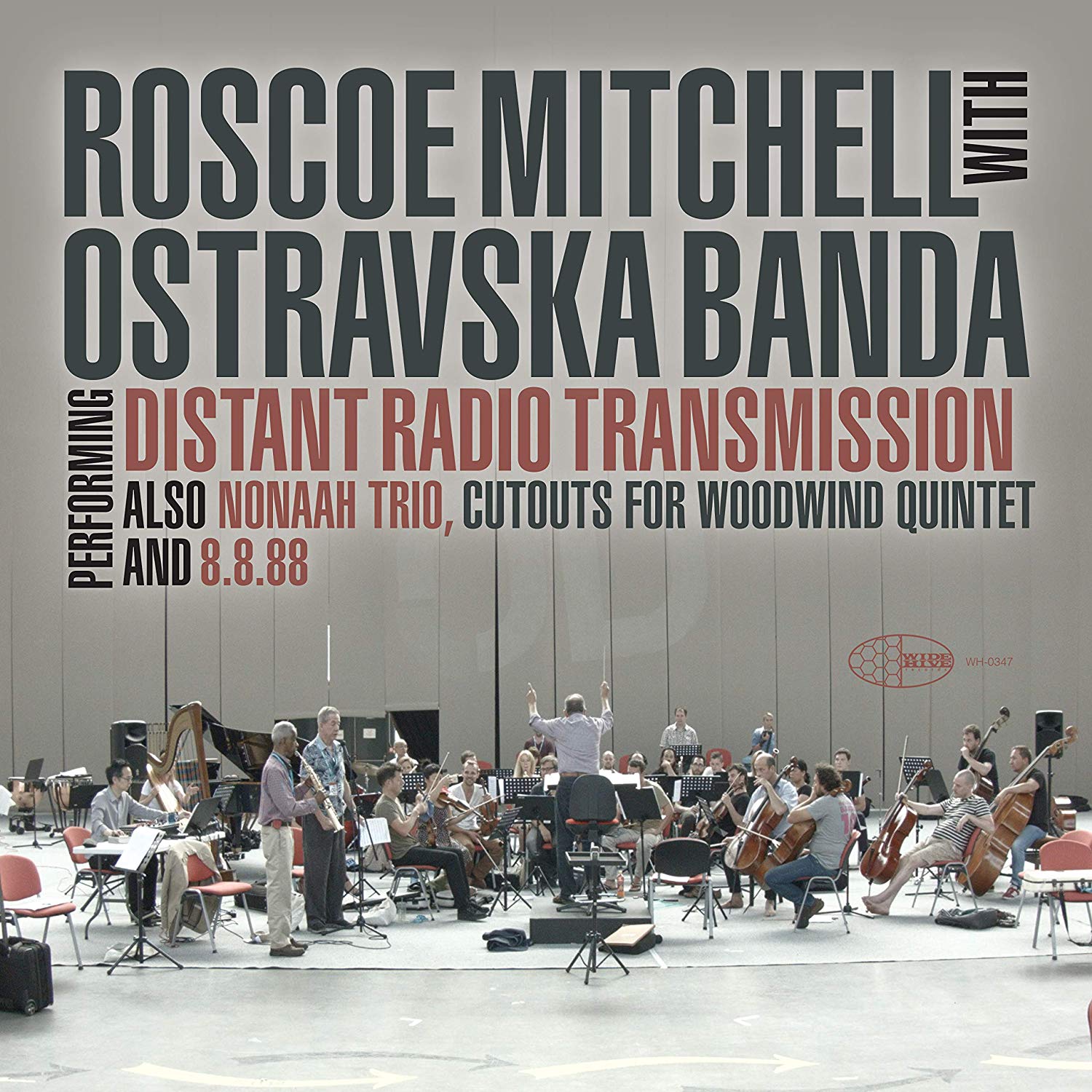 ROSCOE MITCHELL - Roscoe Mitchell With Ostravska Banda Performing Distant Radio Transmission Also Nonaah Trio, Cutouts For Woodwind Quintet, And 8.8.88 cover 