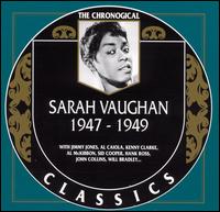 SARAH VAUGHAN - The Chronological Classics: Sarah Vaughan 1947-1949 cover 