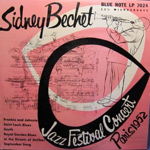 SIDNEY BECHET - Jazz Festival Concert Paris 1952 cover 