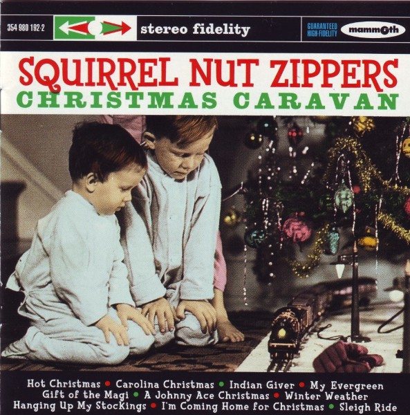 SQUIRREL NUT ZIPPERS - Christmas Caravan cover 