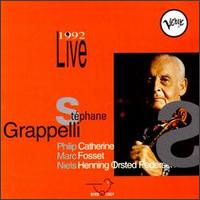 STÉPHANE GRAPPELLI - Live 1992 cover 