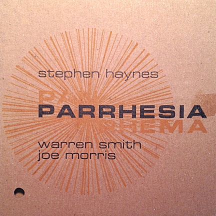 STEPHEN HAYNES - Parrhesia cover 