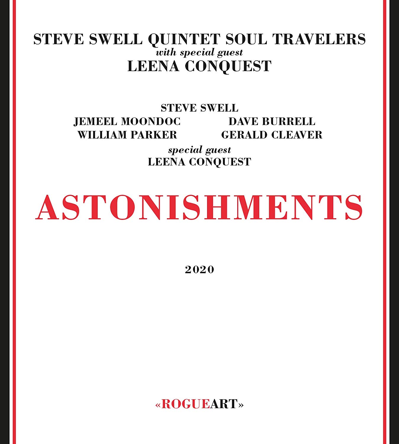 STEVE SWELL - Steve Swell Quintet Soul Travelers : Astonishments cover 