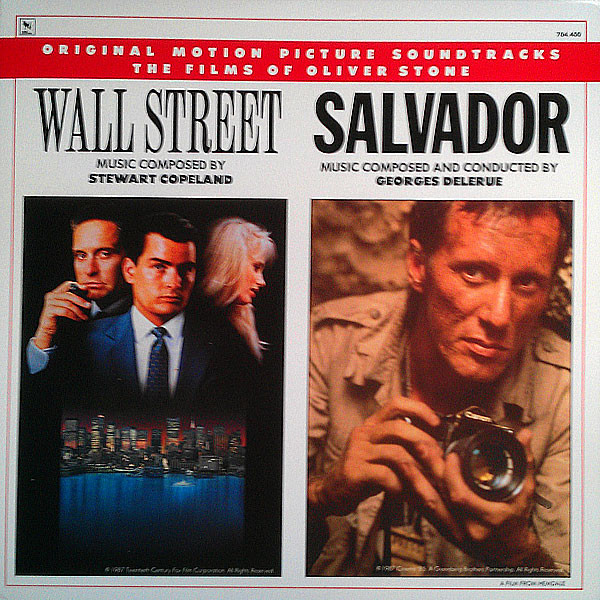 STEWART COPELAND - Stewart Copeland / Georges Delerue ‎: Wall Street / Salvador (Original Motion Picture Soundtracks) cover 