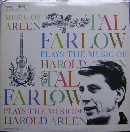 TAL FARLOW - Tal Farlow Plays the Music of Harold Arlen cover 