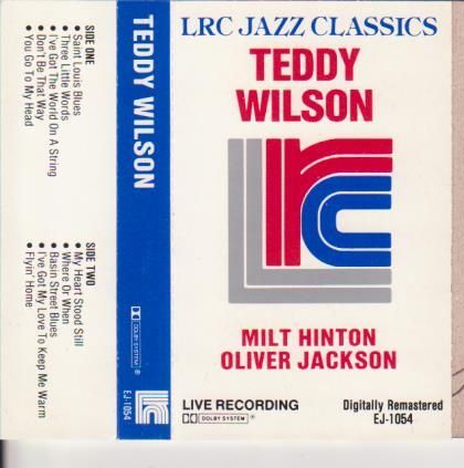 TEDDY WILSON - Teddy Wilson, Milton Hinton , Oliver Jackson ‎: Teddy Wilson cover 