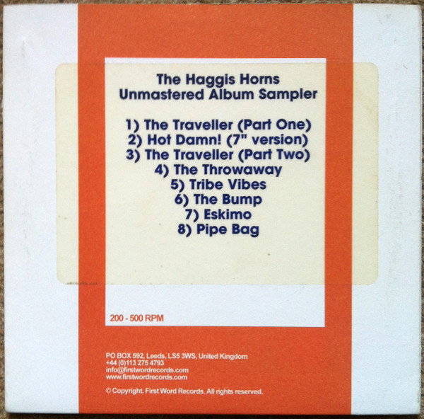 THE HAGGIS HORNS - Unmastered Album Sampler cover 