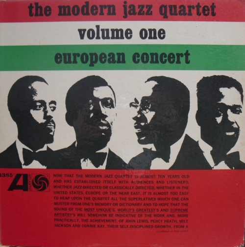 THE MODERN JAZZ QUARTET - European Concert Vol.1 (aka Stockholm Concert ) cover 