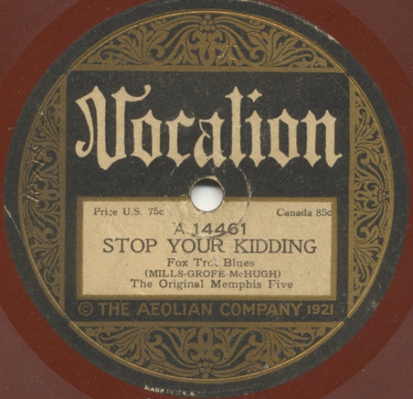 THE ORIGINAL MEMPHIS FIVE - Stop Your Kidding / That Barking Dog - Woof! Woof! cover 