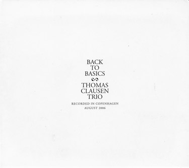 THOMAS CLAUSEN - Back to Basics cover 