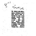 75 DOLLAR BILL Cassette album cover