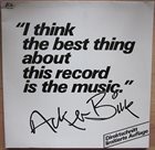 ACKER BILK I Think the Best Thing About This Record Is the Music album cover