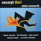 ADAM UNSWORTH Excerpt This album cover