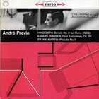 ANDRÉ PREVIN Hindemith: Piano Sonata No. 3 / Barber: Four Excursions / Martin: Prelude No. 7 album cover