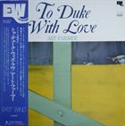 ART FARMER To Duke With Love album cover