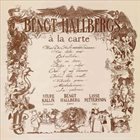 BENGT HALLBERG À la carte album cover