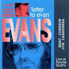 BILL EVANS (PIANO) Letter to Evan album cover