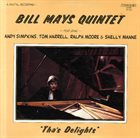 BILL MAYS Tha's Delights album cover