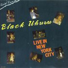 BLACK UHURU Live In New York City album cover