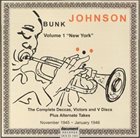 BUNK JOHNSON Volume 1 “New York” album cover