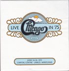 CHICAGO Live in '75 album cover