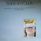 CHRIS HINZE Solos And Duos album cover