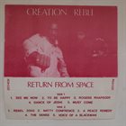CREATION REBEL Return From Space album cover