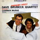 DAVE BRUBECK Tonight Only! album cover
