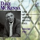 DAVE MCKENNA Live at the Maybeck Recital Hall Series vol.2 album cover