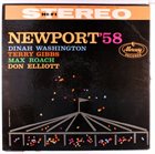 DINAH WASHINGTON Dinah Washington / Terry Gibbs / Max Roach / Don Elliott ‎: Newport '58 album cover