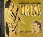 DON BYAS Saxophone Improvisations by Don Byas album cover