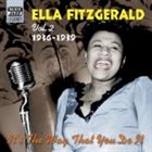 ELLA FITZGERALD Ella Fitzgerald, Volume 2: It's the Way That You Do It, 1936-1939 album cover