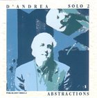 FRANCO D'ANDREA Solo 2 - Abstractions album cover
