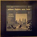 GEORGE SHEARING When Lights Are Low album cover