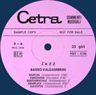 GIANNI BASSO Basso & Valdambrini Quintet : Jazz Sonorizzazioni album cover