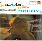 HELEN MERRILL Parole E Musica album cover