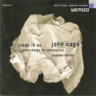 JOHN CAGE John Cage - Quatuor Hêlios ‎: ...More Works For Percussion album cover