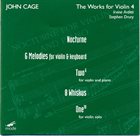 JOHN CAGE The Works For Violin 4 album cover