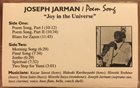 JOSEPH JARMAN Poem Song 