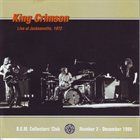 KING CRIMSON Live At Jacksonville, 1972 (KCCC 2) album cover