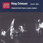 KING CRIMSON Shepherds Bush Empire, London, England July 1, 1996 album cover