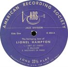 LIONEL HAMPTON The Swinging Jazz Of Lionel Hampton album cover