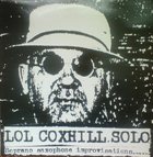 LOL COXHILL Solo / Live album cover